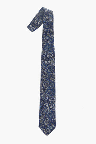 Cravatta In Seta Con Stampa Paisley