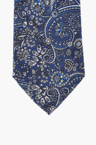Cravatta In Seta Con Stampa Paisley