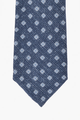 Diamond-Pattern Silk-Blend Tie