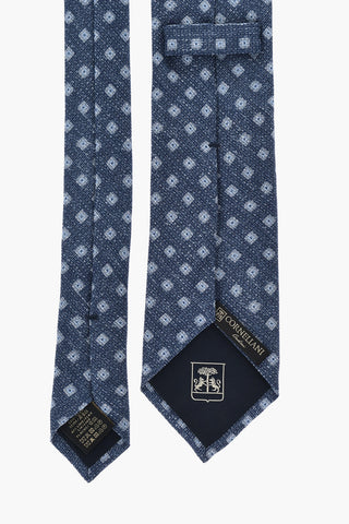 Diamond-Pattern Silk-Blend Tie