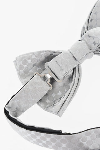 CC COLLECTION Ton-in-Ton Gepunktete Seidenfliegen