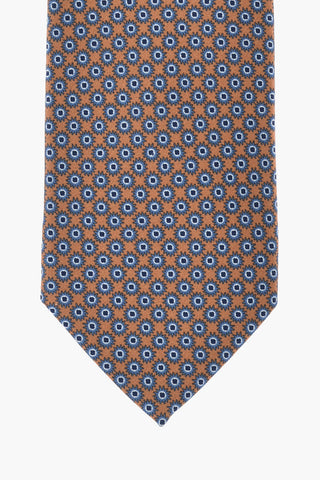 Zweifarbige Krawatte mit Allover-Print