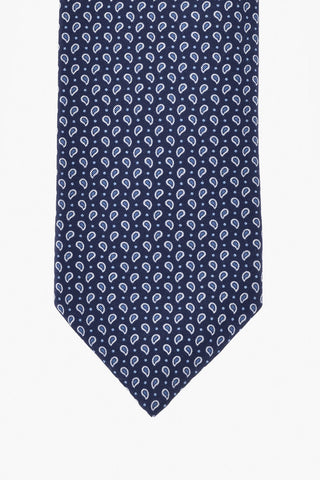 Seidenkrawatte Mit Mini-Paisley-Muster
