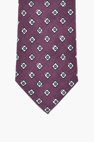 Silk Tie With All-Over Print