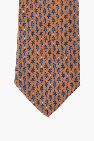Silk Tie with All-Over Print