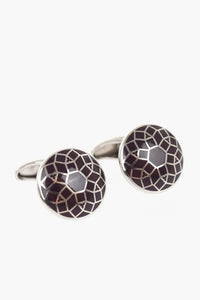 Gemelli Rotondi in Ottone A Design Floreale