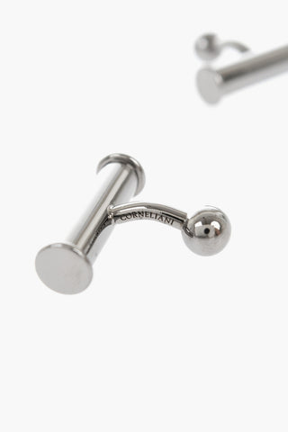 Solid-Color Brass Cufflinks