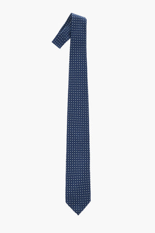 Seidenkrawatte Mit Geometrischem Muster
