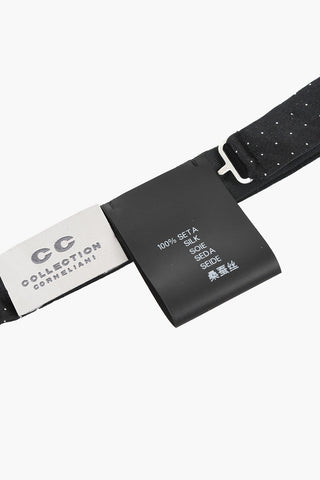 CC COLELCTION Micro Polka Dot Silk Bow Ties
