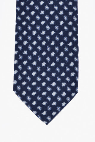 Silk Tie With Paisley Pattern