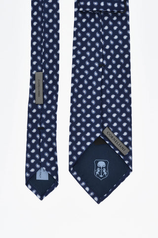Silk Tie With Paisley Pattern