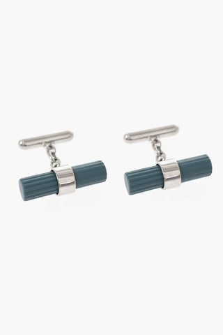 Brass Cufflinks with Contrast Detail