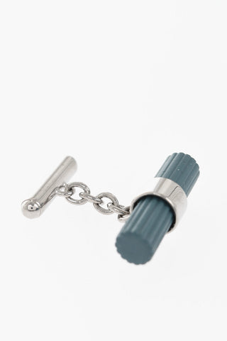 Brass Cufflinks with Contrast Detail