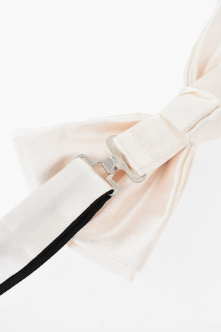 Solid Satin Bow Tie