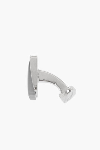 Square Brass Cufflinks with Stripes