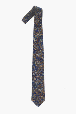 Cravatta In Seta Con Stampa Paisley