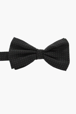 CC COLLECTION Silk Bow Tie with Micro Polka Dots