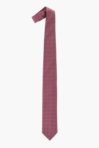 Silk Tie With Paisley Pattern And Matching Pocket Square