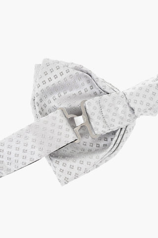 CC COLLECTION Papillon in Seta a Micro Rombi Ricamati