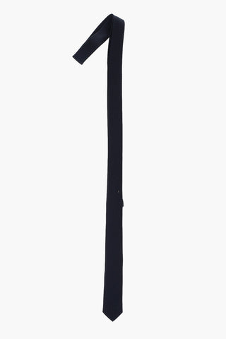 CC COLLECTION Slim Fit Silk Tie with Tone-on-Tone Embroidery
