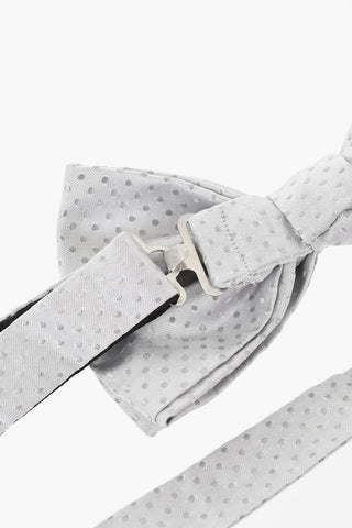 CC COLLECTION Satin Polka Dot Bow Tie