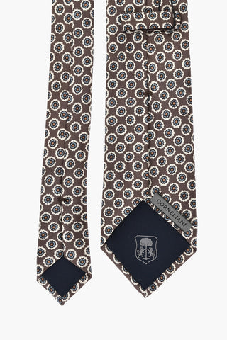 Silk Tie With Floral Pattern