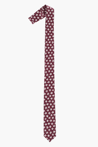 Silk Tie with Floral Pattern