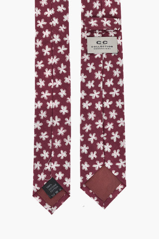Silk Tie with Floral Pattern