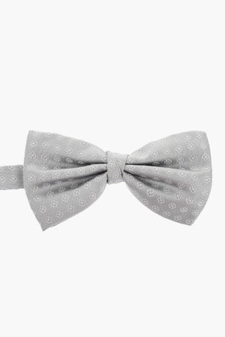Satin Bow Tie with Contrasting Embroidery