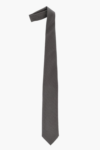 Wave Pattern Silk Tie