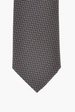 Wave Pattern Silk Tie