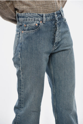 Jeans Linear Cut con Bottone logato 21cm