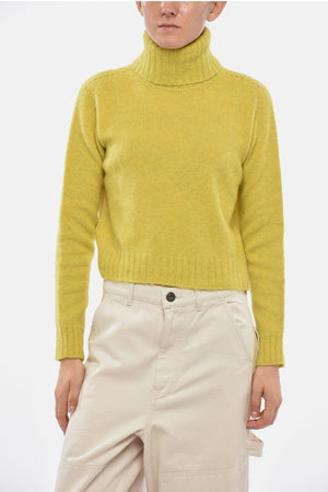 Wool Turtleneck Sweater with Triomphe Embroidery