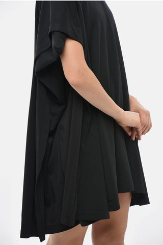 Solid-Color Flared Tee Dress