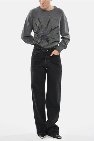 Straight-Fit-Jeans mit hoher Taille 23cm