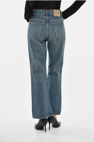 Straight-Leg Jeans with Logo Patch 24cm