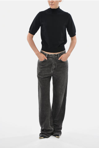 플란넬 5포켓 바지 UNISEX 데님 효과