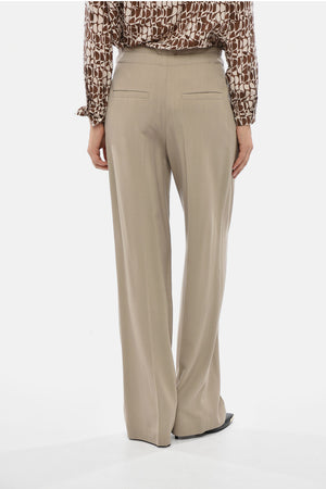 Double-Pleat Trousers With Belt