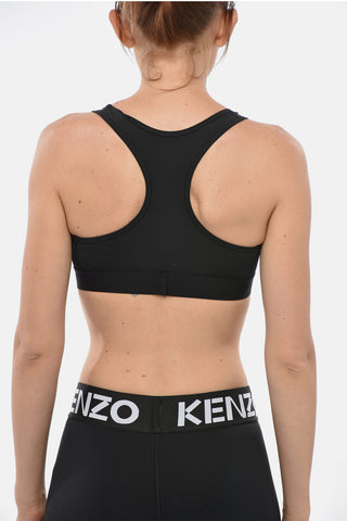 ACTIVEWEAR Cropped-Top aus Stretchstoff mit Logoband