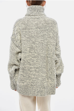 SPORTMAX Rollkragenpullover GIOCHI aus Wolle mit Zopfstrick
