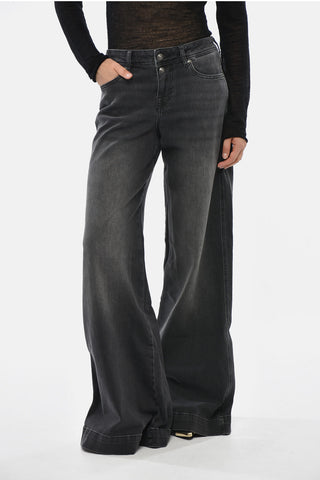 JEANS COUTURE Jeans in Denim Stretch a Gamba Ampia 36cm