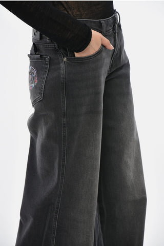 JEANS COUTURE Jeans in Denim Stretch a Gamba Ampia 36cm