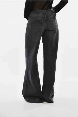 JEANS COUTURE 데님 스트레치 와이드 레그 진 36cm