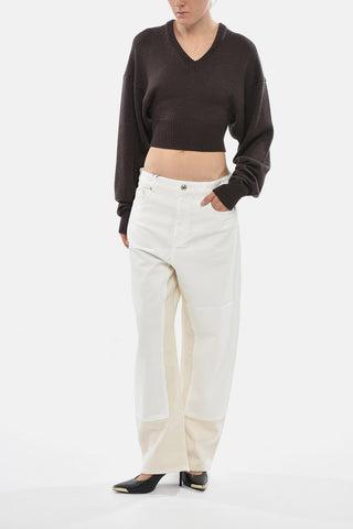 SPORTMAX Lightweight Two-Tone Cotton Five-Pocket Pants ZENICA
