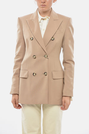 SPORTMAX 캐시미어 더블 브레스트 재킷 ADAMO 플랩 포켓