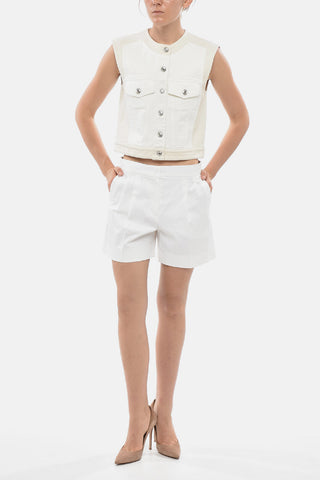 STUDIO Shorts ADRIA Aus Baumwolle Mit Doppelter Bundfalte