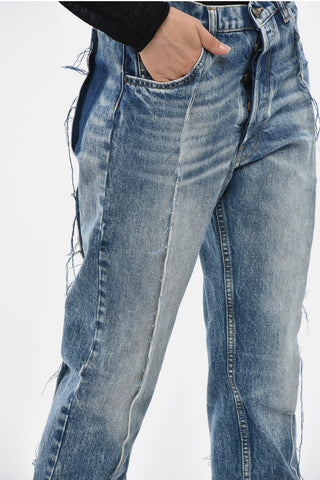 MM1 Skinny-Jeans Delavé Mit Cut-Off-Detail 21cm