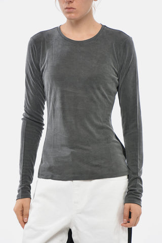 T-shirt Girocollo Super Slim Fit a Maniche Lunghe