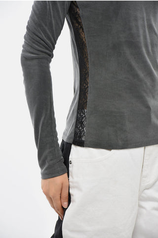 T-shirt Girocollo Super Slim Fit a Maniche Lunghe