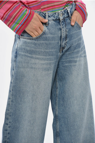 Jeans TOKYO A Gamba Larga ad Orlo con Risvolto 35cm